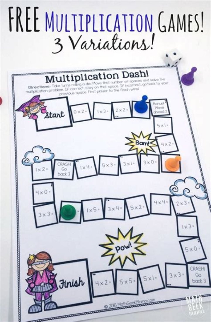Multiplication games for 3rd grade