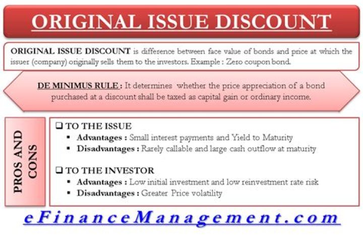 Original Issue Discount (OID) - How To Discuss
