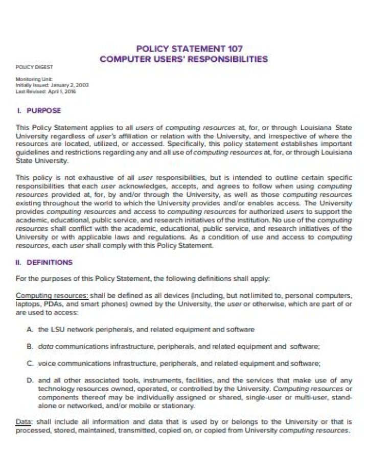 Policy statement - How To Discuss