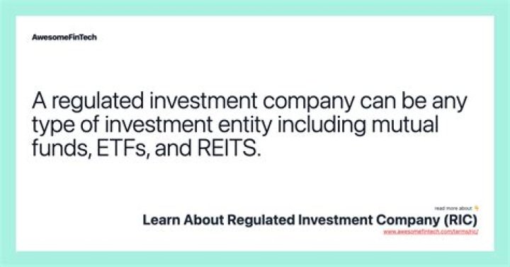 Regulated investment company - How To Discuss