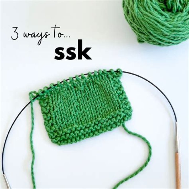 Ssk knitting - How To Discuss