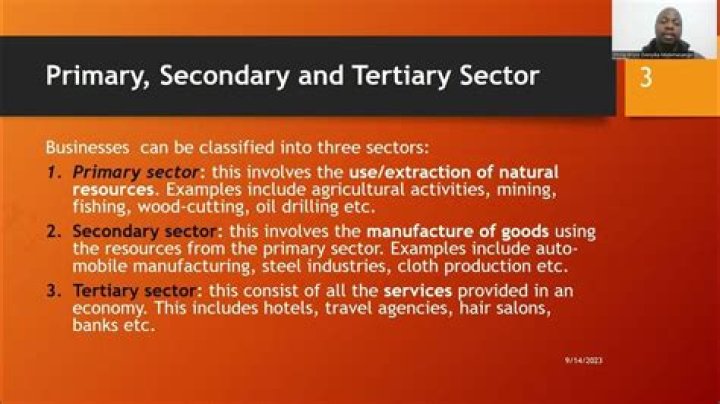 Tertiary sector - How To Discuss