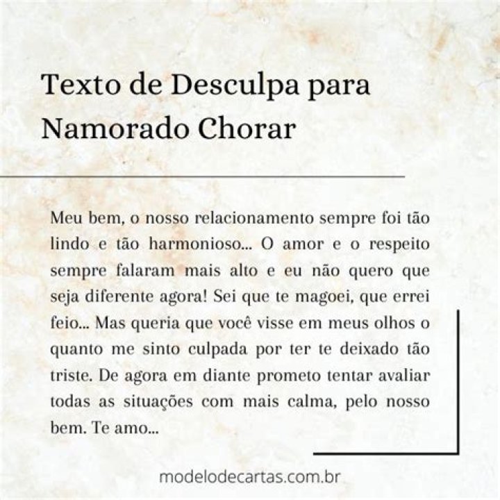 Texto Para Ex Namorado Refletir