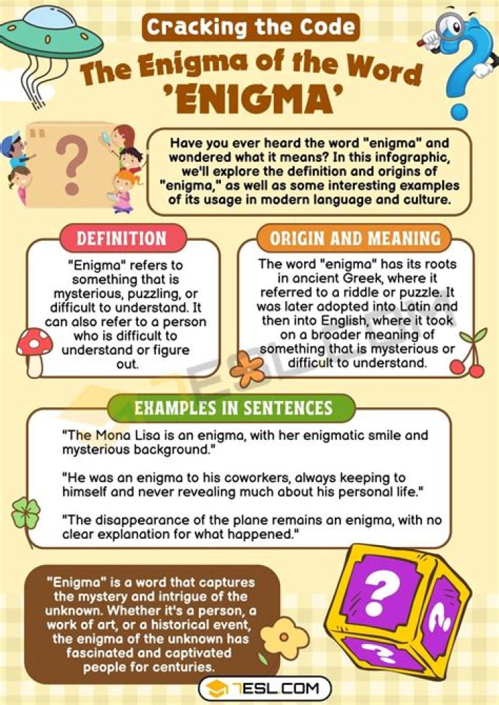 What Does Enigma Mean - How To Discuss