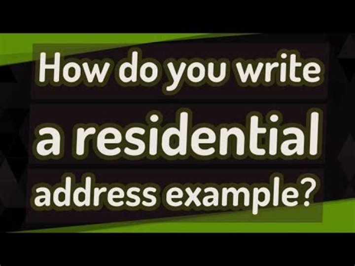 What Is Residential Address - How To Discuss