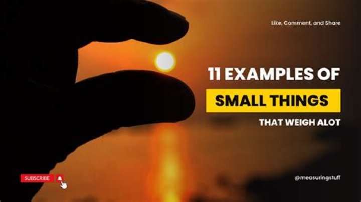 What Is Small But Heavy